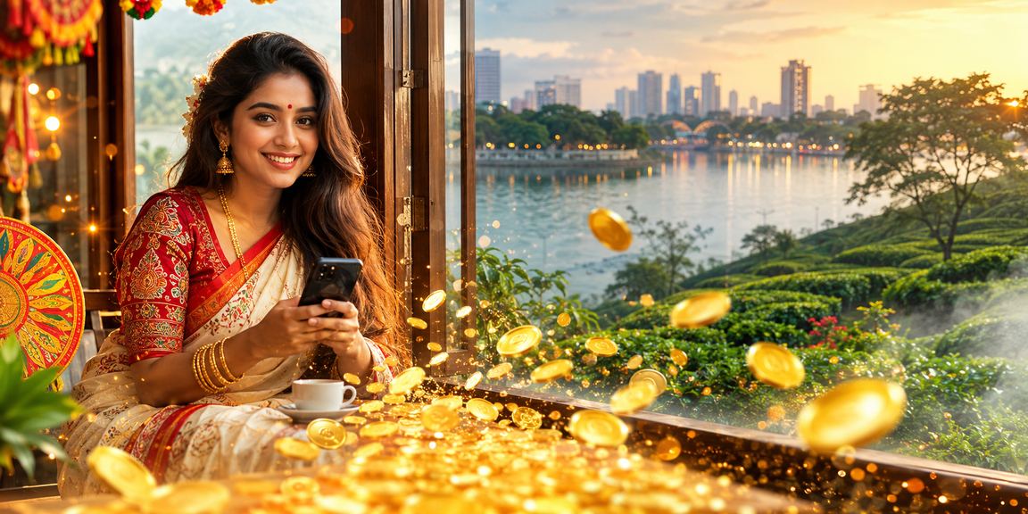 ঢাকায় মোবাইল পেমেন্টের মাধ্যমে অনলাইন বেট করার দৃশ্য